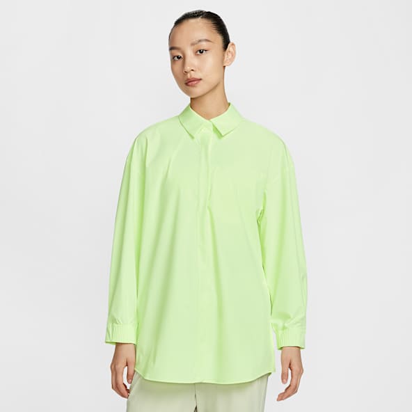 2024人気No.1の NIKE公式】 レディース イエロー トップス & Tシャツ【ナイキ 長袖Tシャツ
